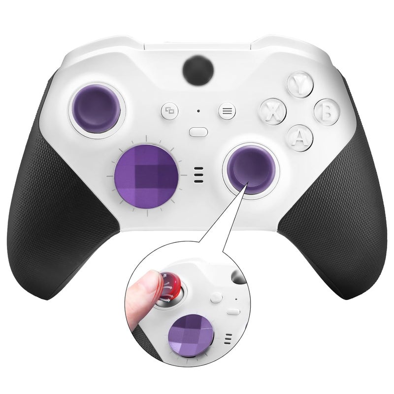 VANPARK Accessories for Xbox One Elite Series 2 Controller(Model 1797), Metal Thumbsticks Paddles Joysticks Replacement Parts Kits Compatible with Xbox Elite Wireless Controller Series 2 Core(Purple) - Image 3